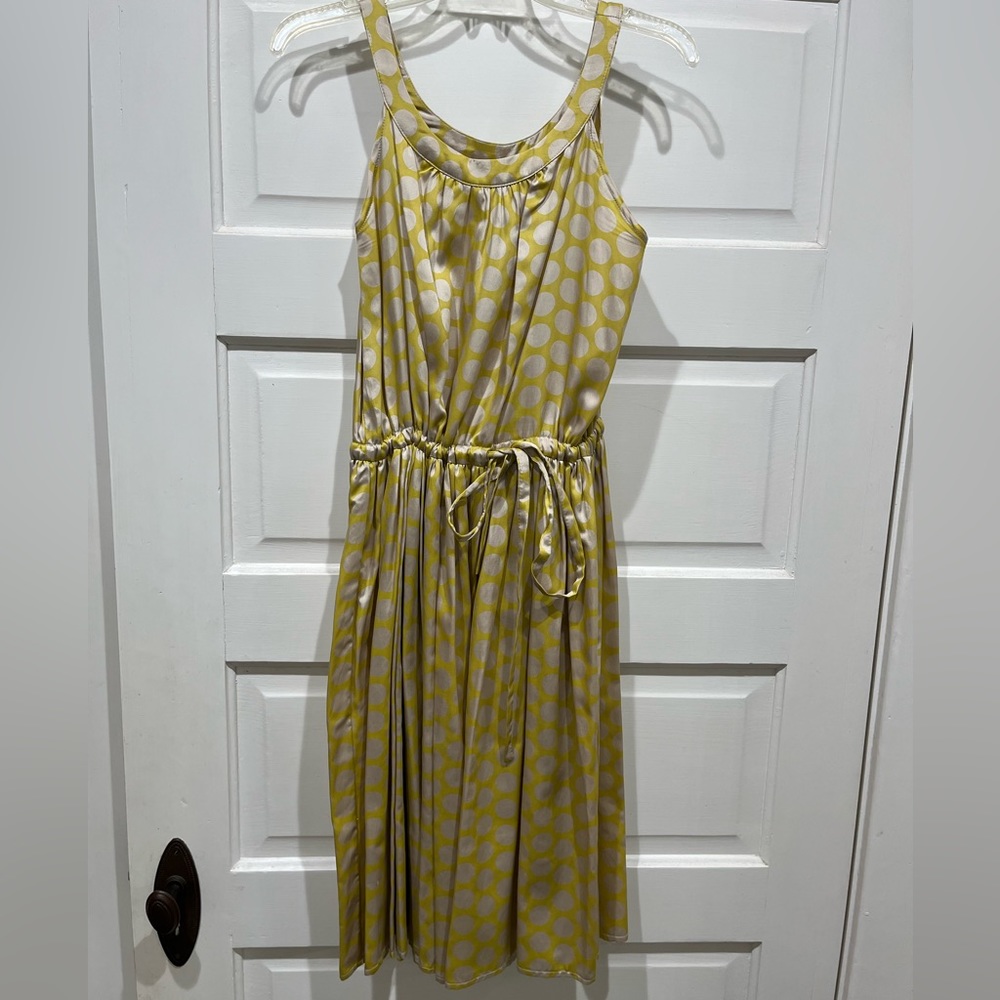 Metallic polka dot print dress. Size large. Excellent used condition.